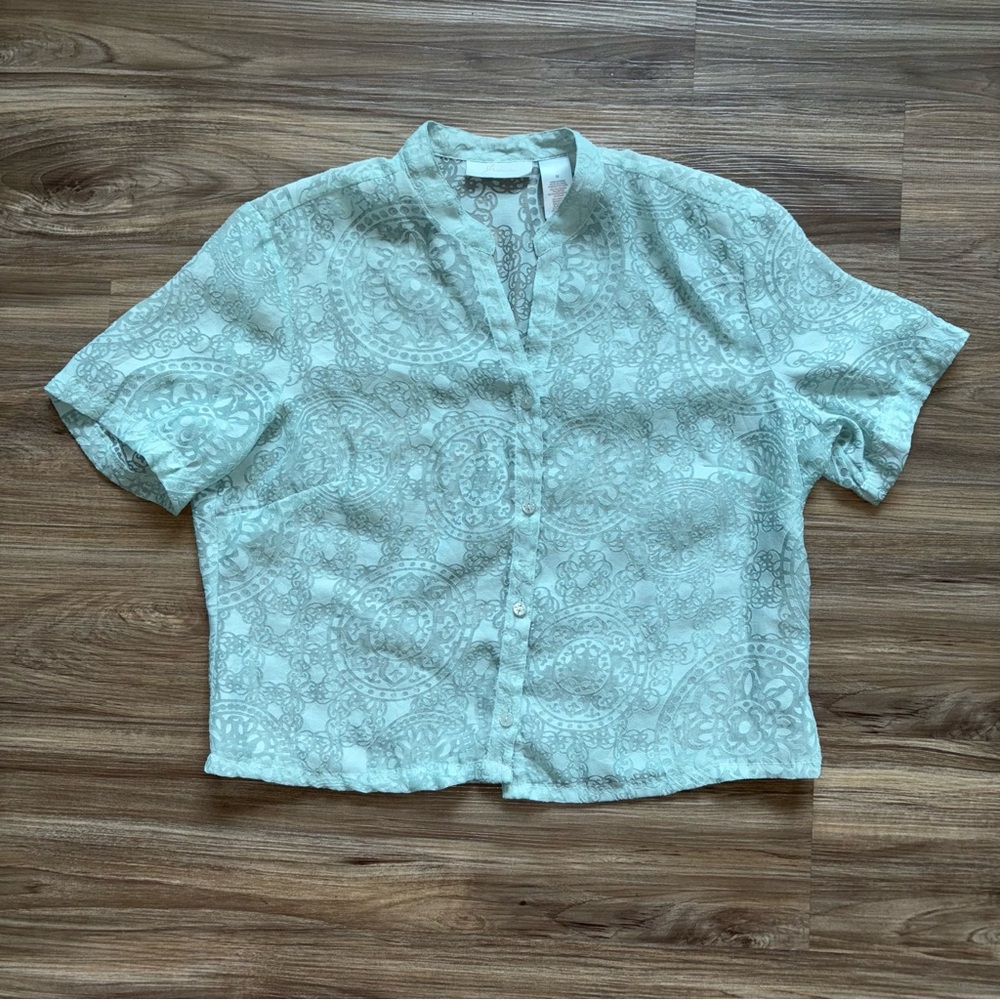 JH Collectables Vintage Sheer Blouse – Coquette x Asian Fusion Aesthetic